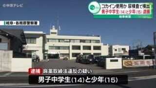 14歳と15歳の中学生男女 コカイン使用疑い 岐阜県警、入手経路 .